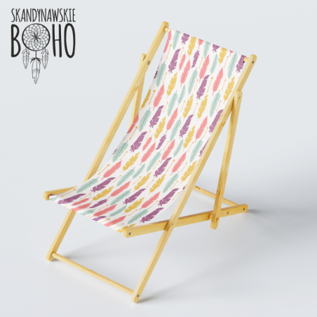 LEŻAK PLAŻOWY BOHO OGRODOWY PATIO TARAS