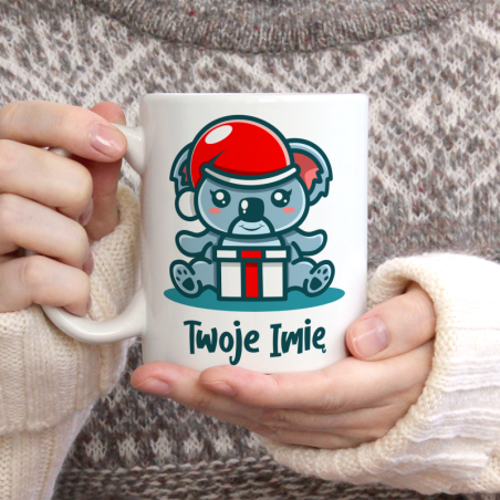 Kubek Z TWOIM IMIENIEM dla dzieci ŚWIĘTA 330 ml