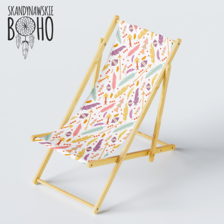 LEŻAK PLAŻOWY BOHO OGRODOWY PATIO TARAS