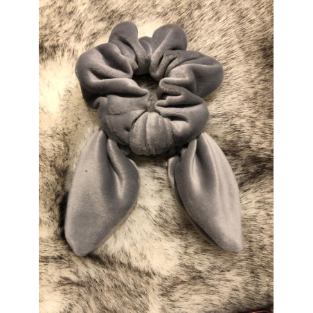 GUMKA WELUROWA SCRUNCHIES OZDOBA ELEGANCJA KOKARDA