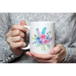 KUBEK Z NADRUKIEM BOHO STYLOWY DOM 330ML HIT