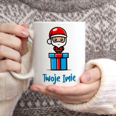 Kubek Z TWOIM IMIENIEM dla dzieci ŚWIĘTA 330 ml
