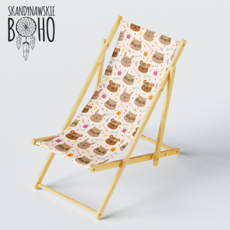 LEŻAK PLAŻOWY BOHO OGRODOWY PATIO TARAS