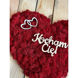 SERCE 30x34 cm Z MCHEM CHROBOTKIEM prezent