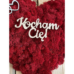 SERCE 30x34 cm Z MCHEM CHROBOTKIEM prezent