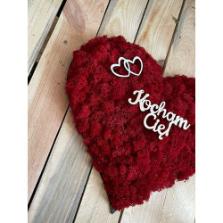 SERCE 30x34 cm Z MCHEM CHROBOTKIEM prezent