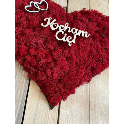 SERCE 30x34 cm Z MCHEM CHROBOTKIEM prezent