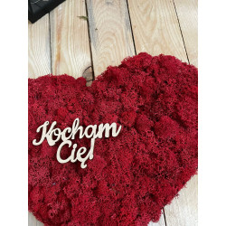 SERCE 30x34 cm Z MCHEM CHROBOTKIEM prezent