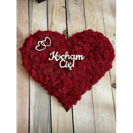 SERCE 30x34 cm Z MCHEM CHROBOTKIEM prezent