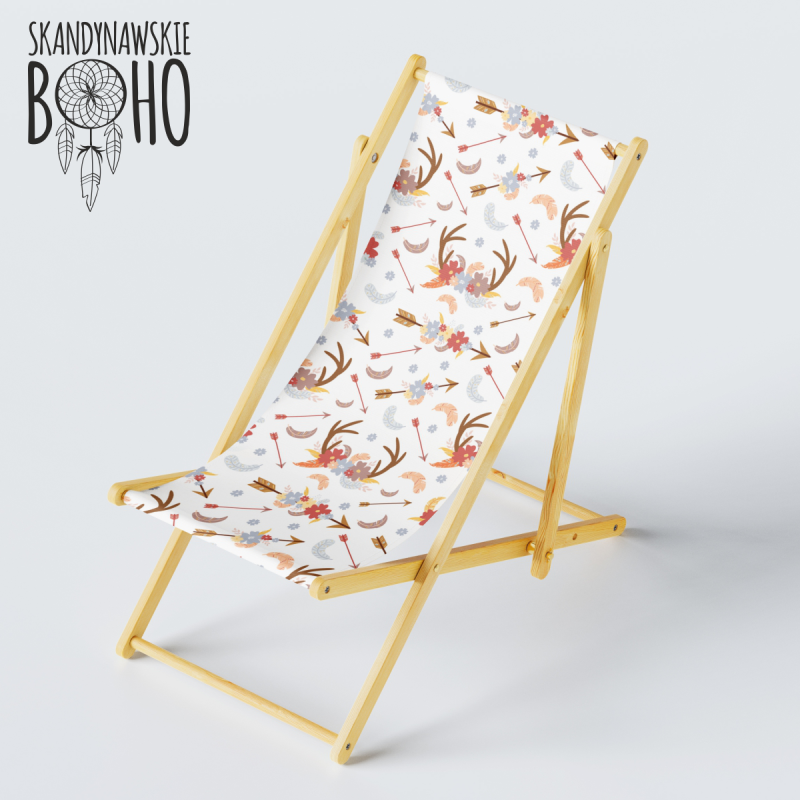 LEŻAK PLAŻOWY BOHO OGRODOWY PATIO TARAS