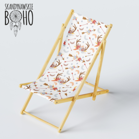 LEŻAK PLAŻOWY BOHO OGRODOWY PATIO TARAS